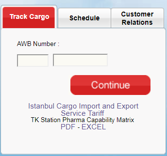 Turkish Air Cargo form