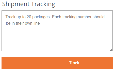 SpeedPAK online tracking 