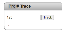 Standard forwarding tracking portal